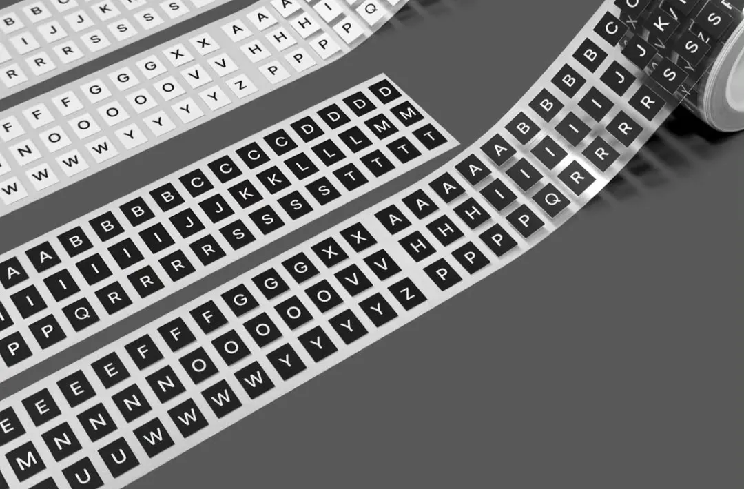 (2.5m) 글렌 사각 알파벳 키스컷 테이프 