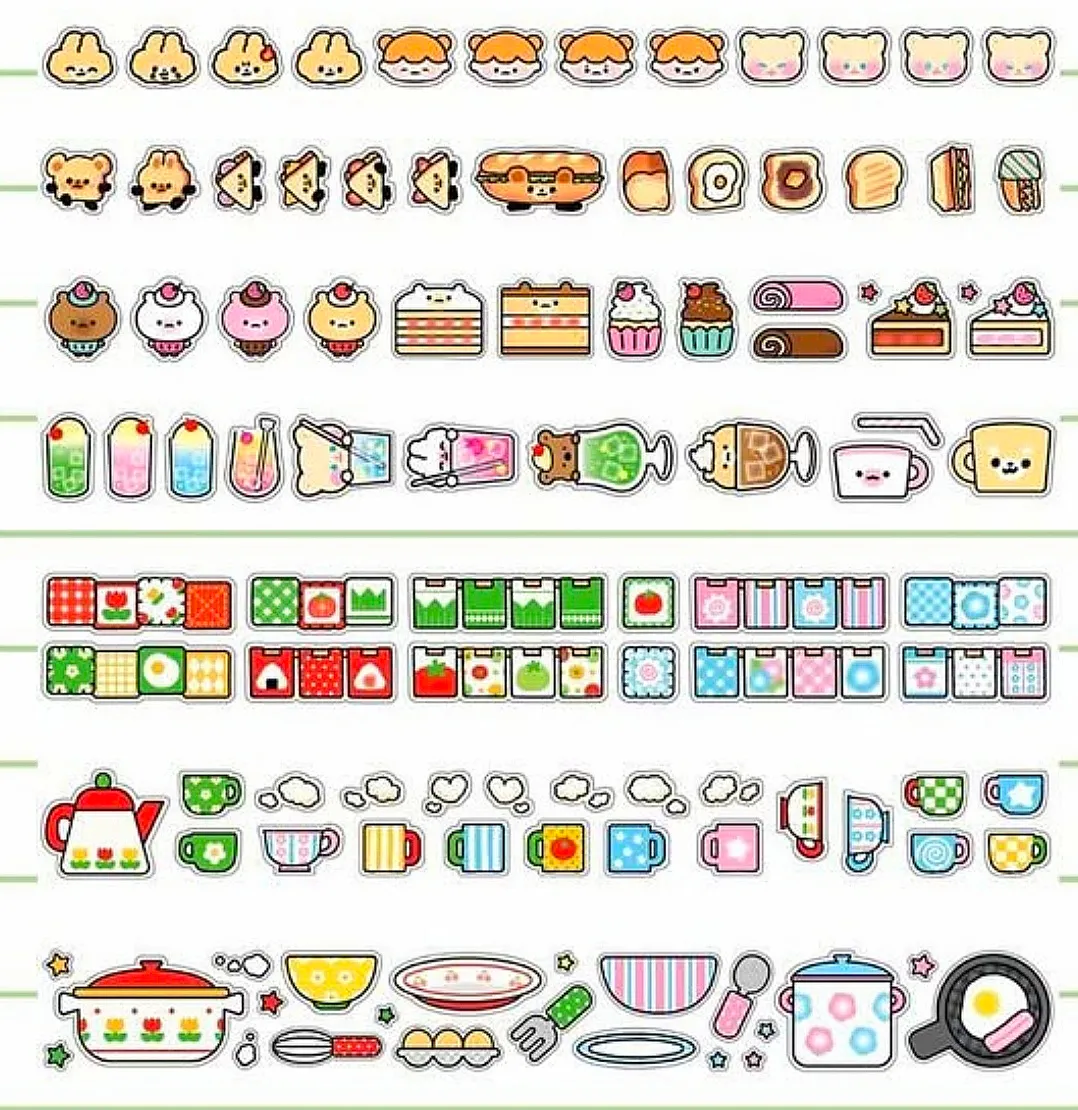 피자빵 팝업 7종 세트