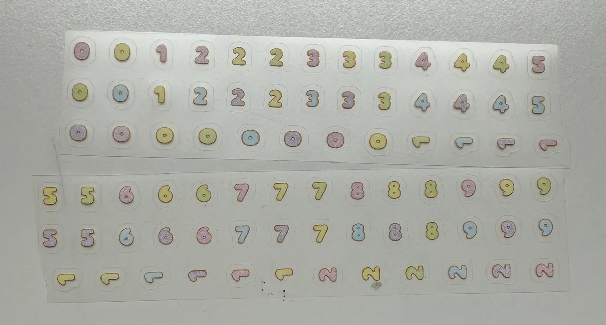 [모야팩토리] 숫자파스텔 키스컷