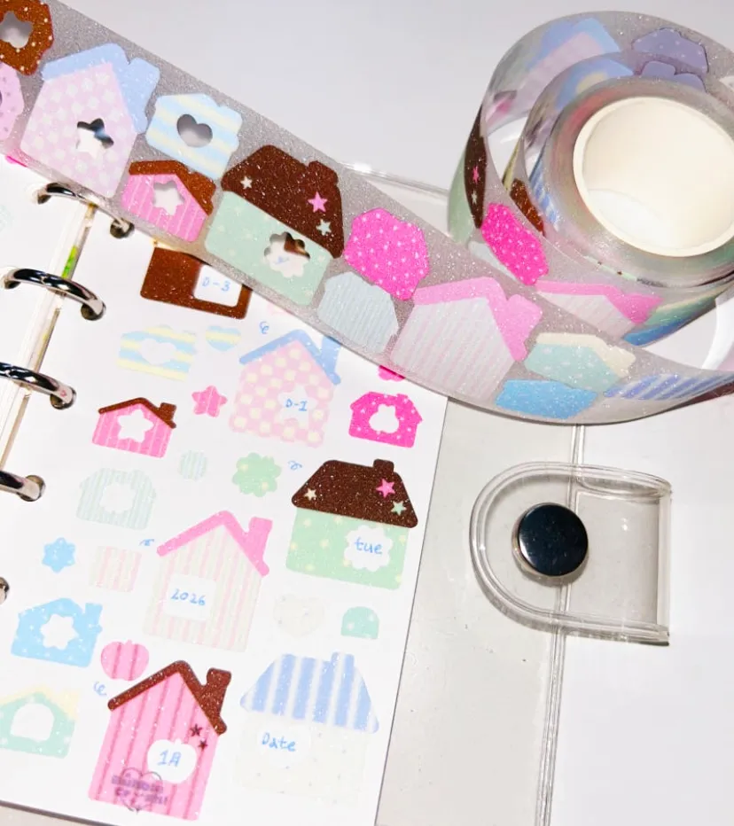 폼폼룸 설탕글리터 키스컷 6종 1미터씩 일괄 - 1