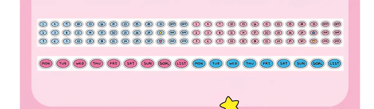 [수키도키] 동글날짜 동글요일 키스컷 - 2