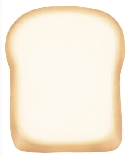 딸기의 마음 식빵 조각 메모지