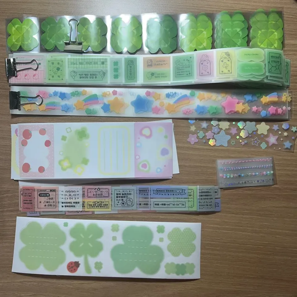 글렌 우이 케짐빌리지 가벼운친구들 베베 견출지 다이소 키스컷 모음 - 10