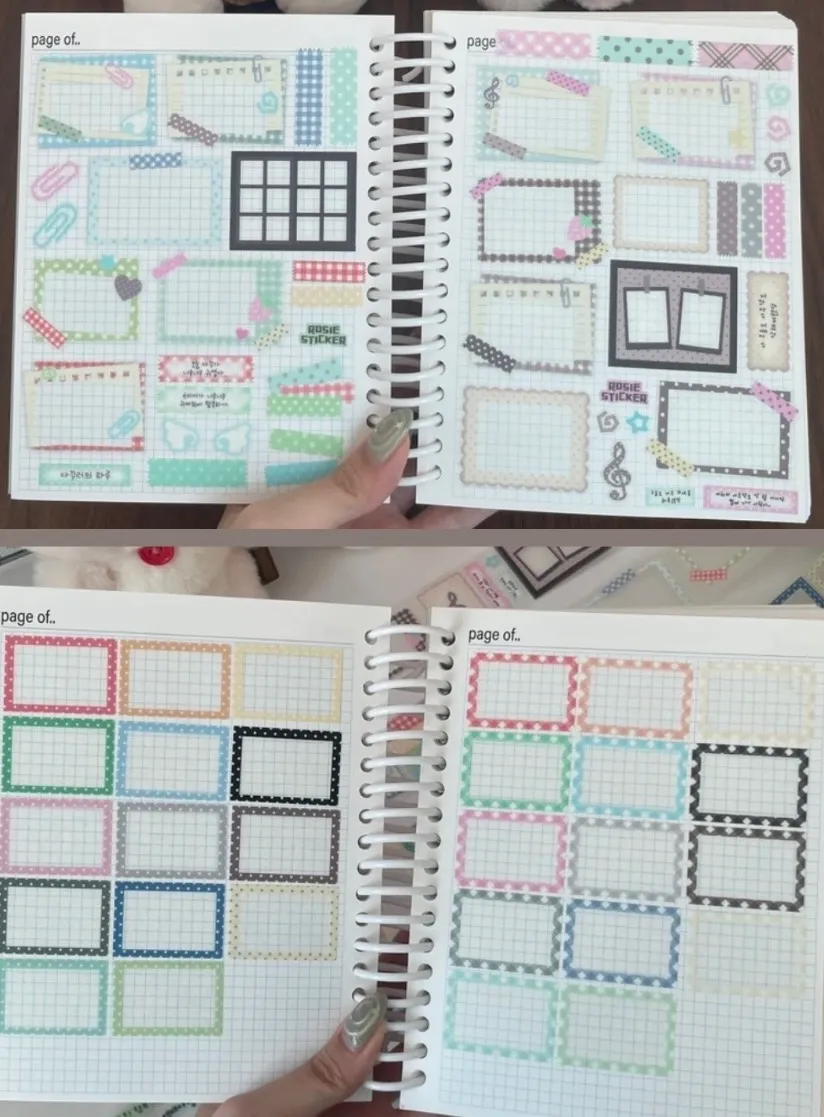 로지스티커 프레임 키스컷 띵 