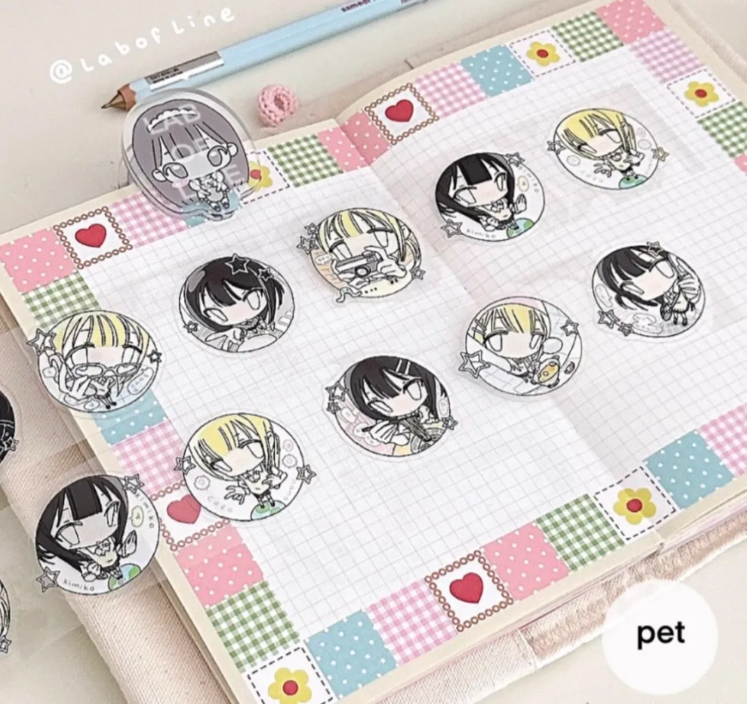 Line Studio) 지구관측부 35mm pet 롤 스티커