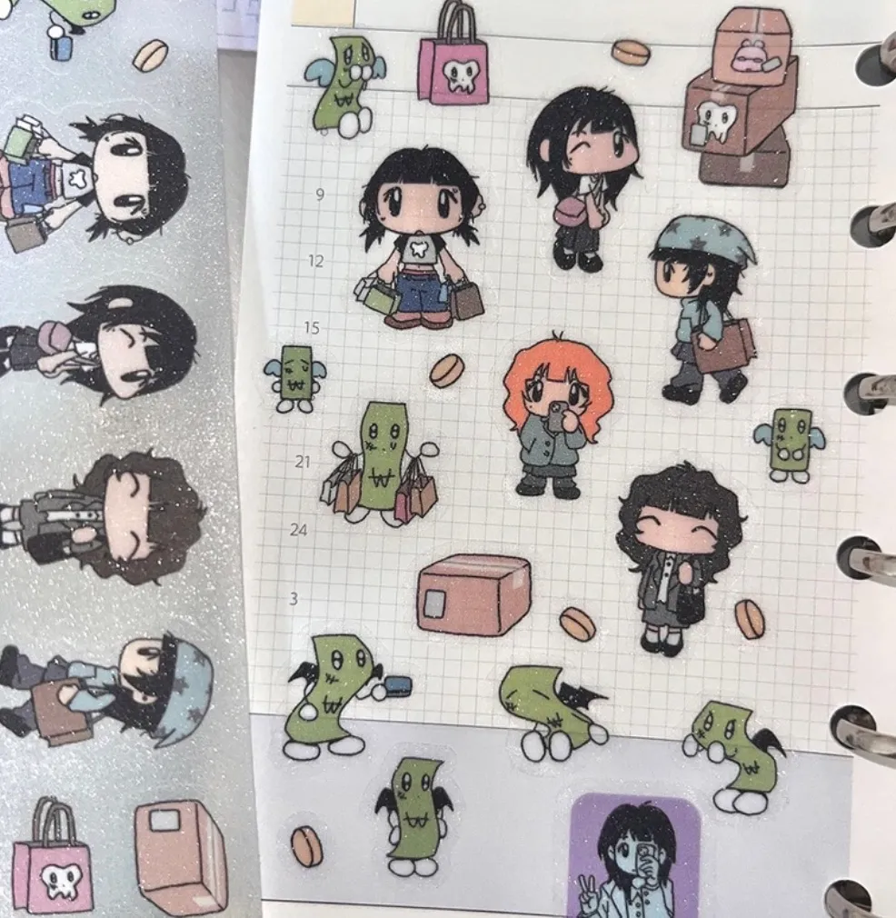 주바 외출하는 날 글리터 키스컷 띵