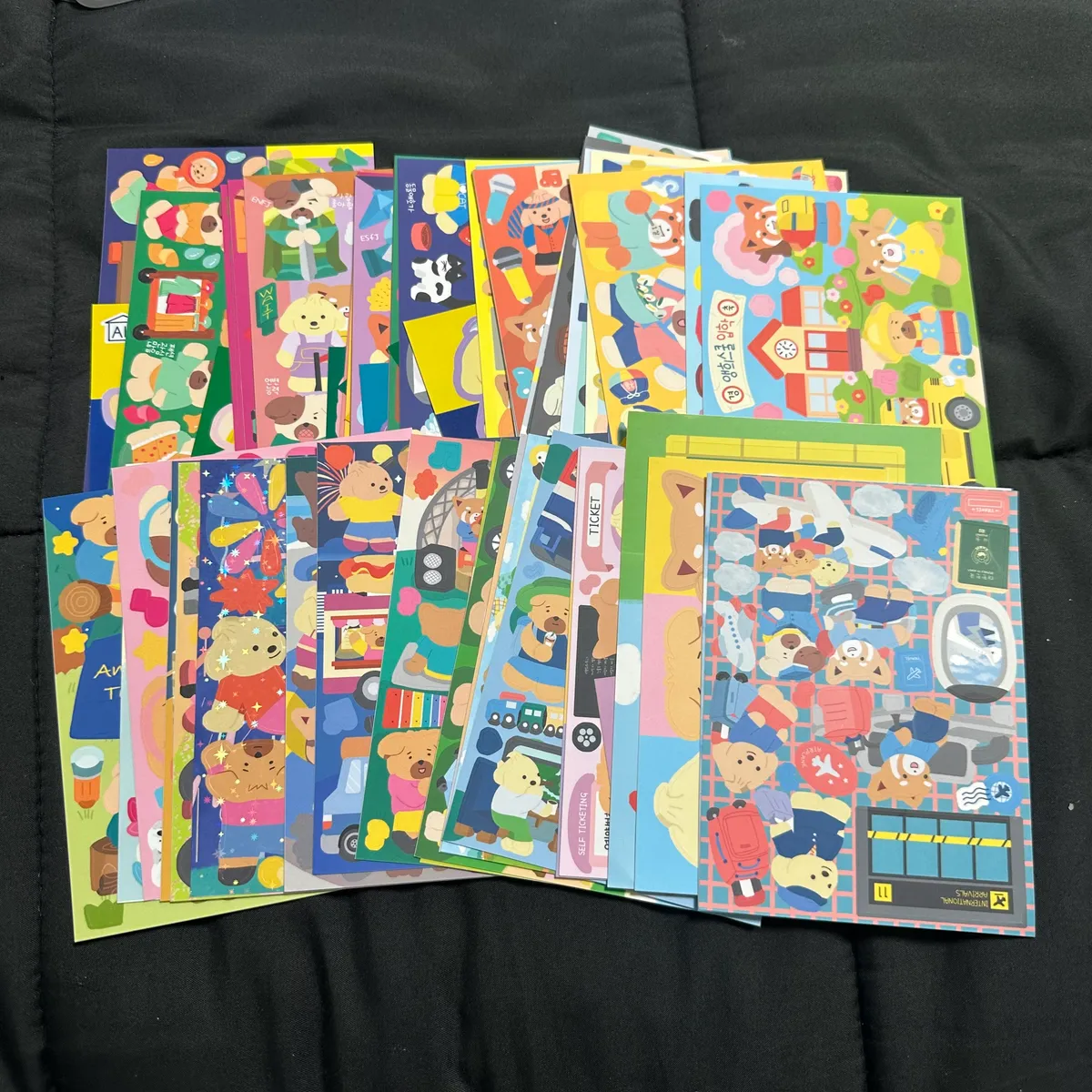 앵희하우스 스티커 일괄 (40장이상)