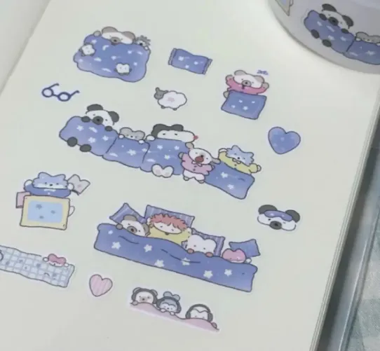 [맹글도어] 이부자리 블루