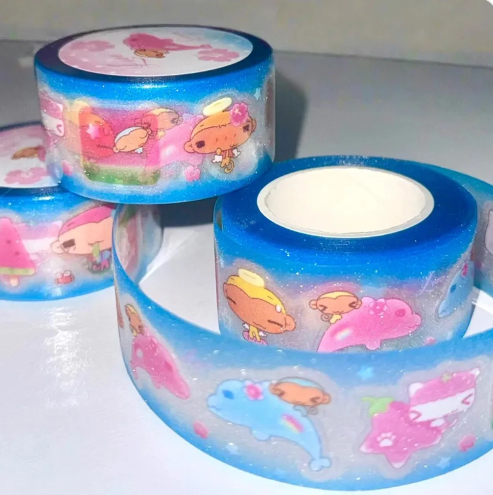 해피냥데이 썸머몽키 키스컷 스티커