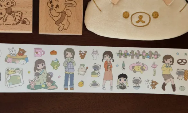 [해외] 방과 후 일상 키스컷 테이프 롤스티커 