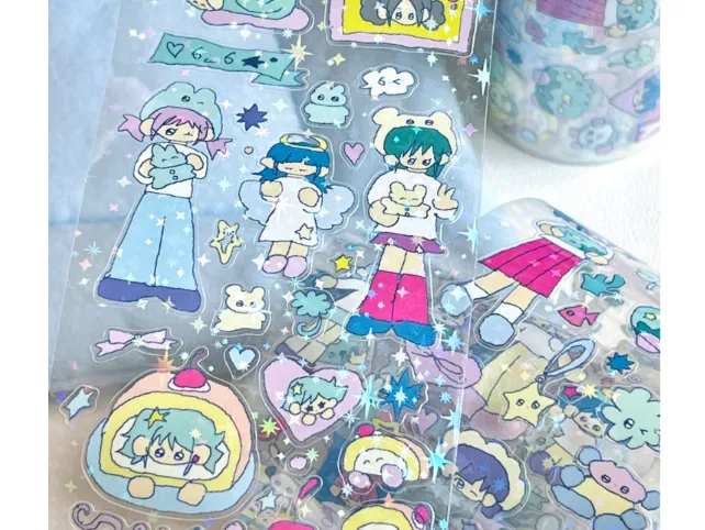 [해외] Daolishiqu x creamhoney 콜라보 롤스티커 4종