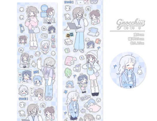 [해외] Gnocchiii 롤 스티커 8종 - 2