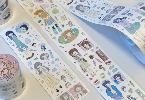 [해외] 인물 롤스티커 6종 - 3