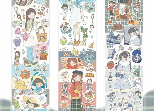 [해외] 인물 롤스티커 6종 - 5