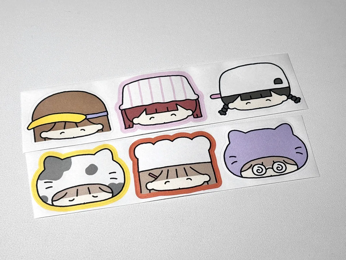 [히로] 룸룸 롤스티커 6종 - 6