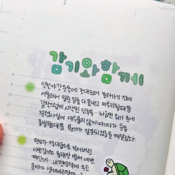 한글리 컬러펜슬 한글키스컷 둥근체 - 4